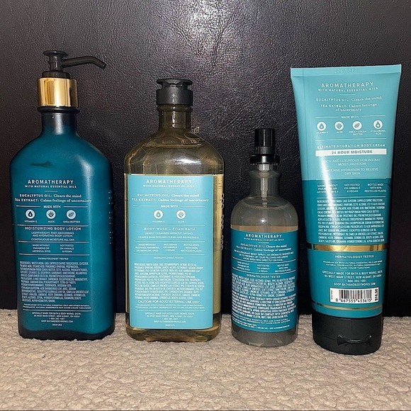 ‼️SOLD‼️ NWT Eucalyptus + Tea Aromatherapy Stress Relief Bundle from Bath & Body - Picture 4 of 13
